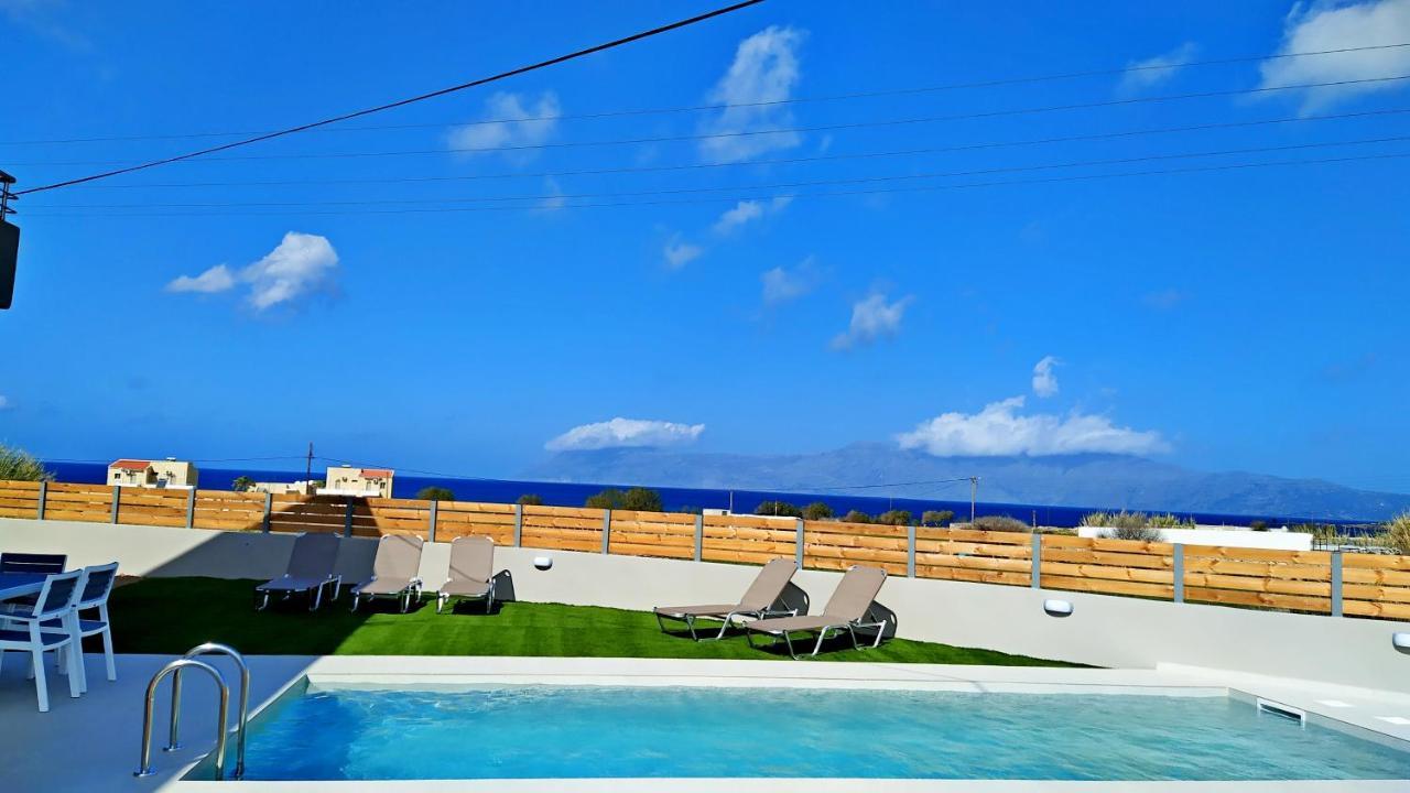Balos Residence Private Pool Seafront Seaview Kissamos Luaran gambar