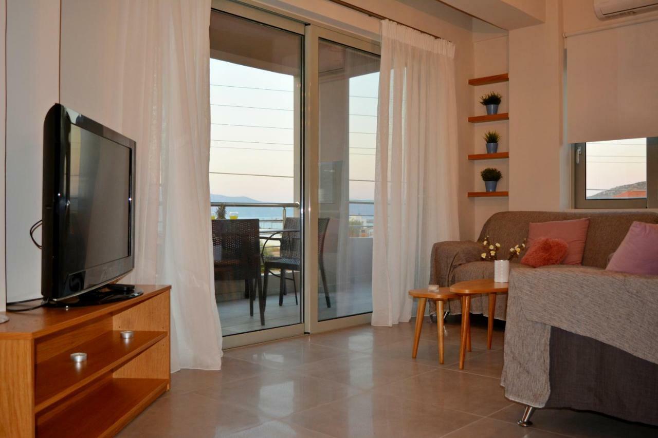 Balos Residence Private Pool Seafront Seaview Kissamos Luaran gambar
